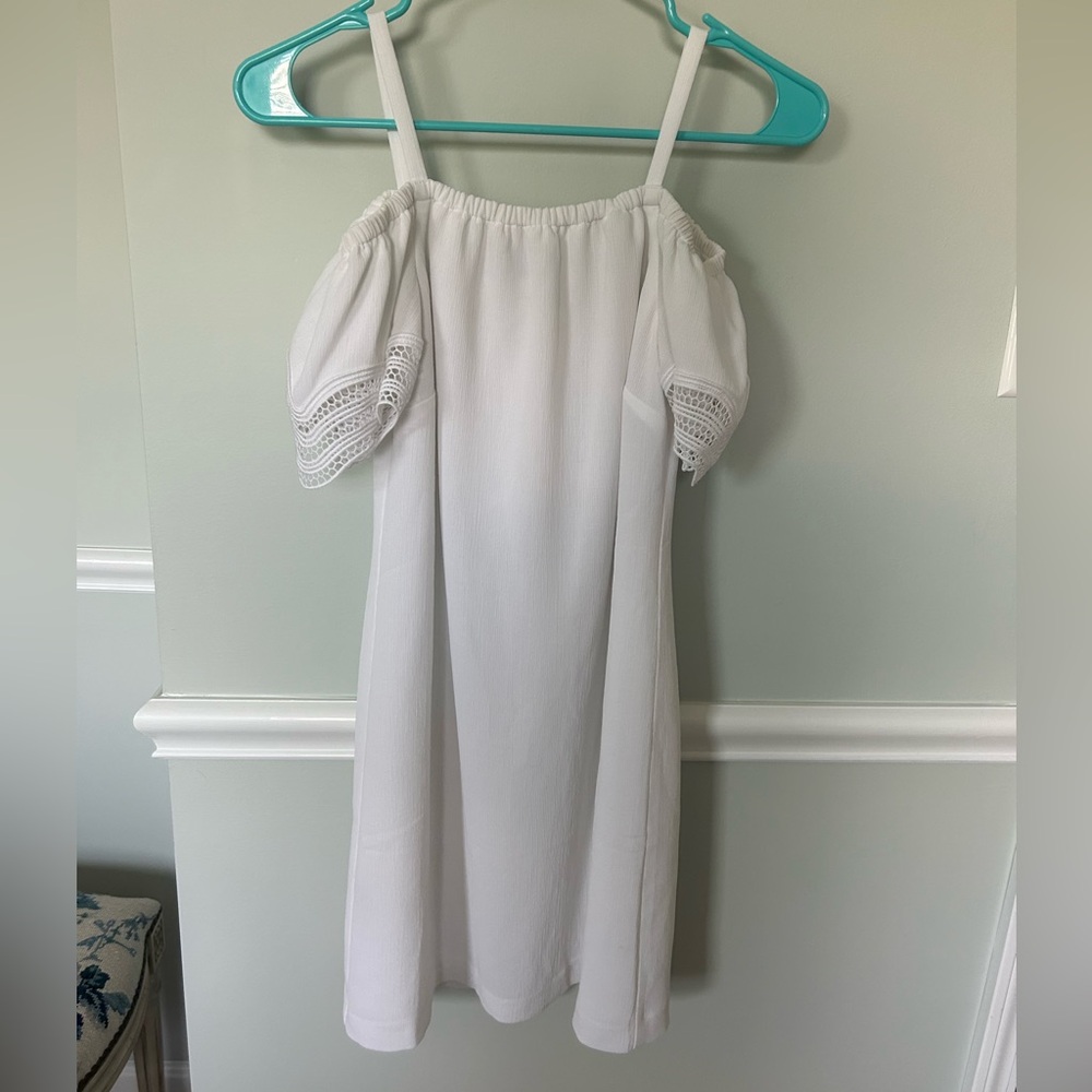 White off the shoulder dress, size XPS
